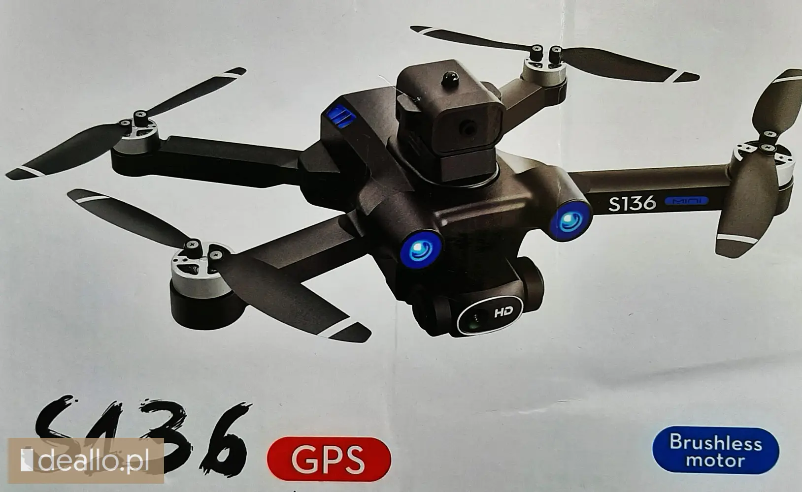 ⭐polecam dobrej klasy nowy -dron gps- eps uav s 136 4k full hd - Zdjęcie 2 - POZNANIAK.NET
