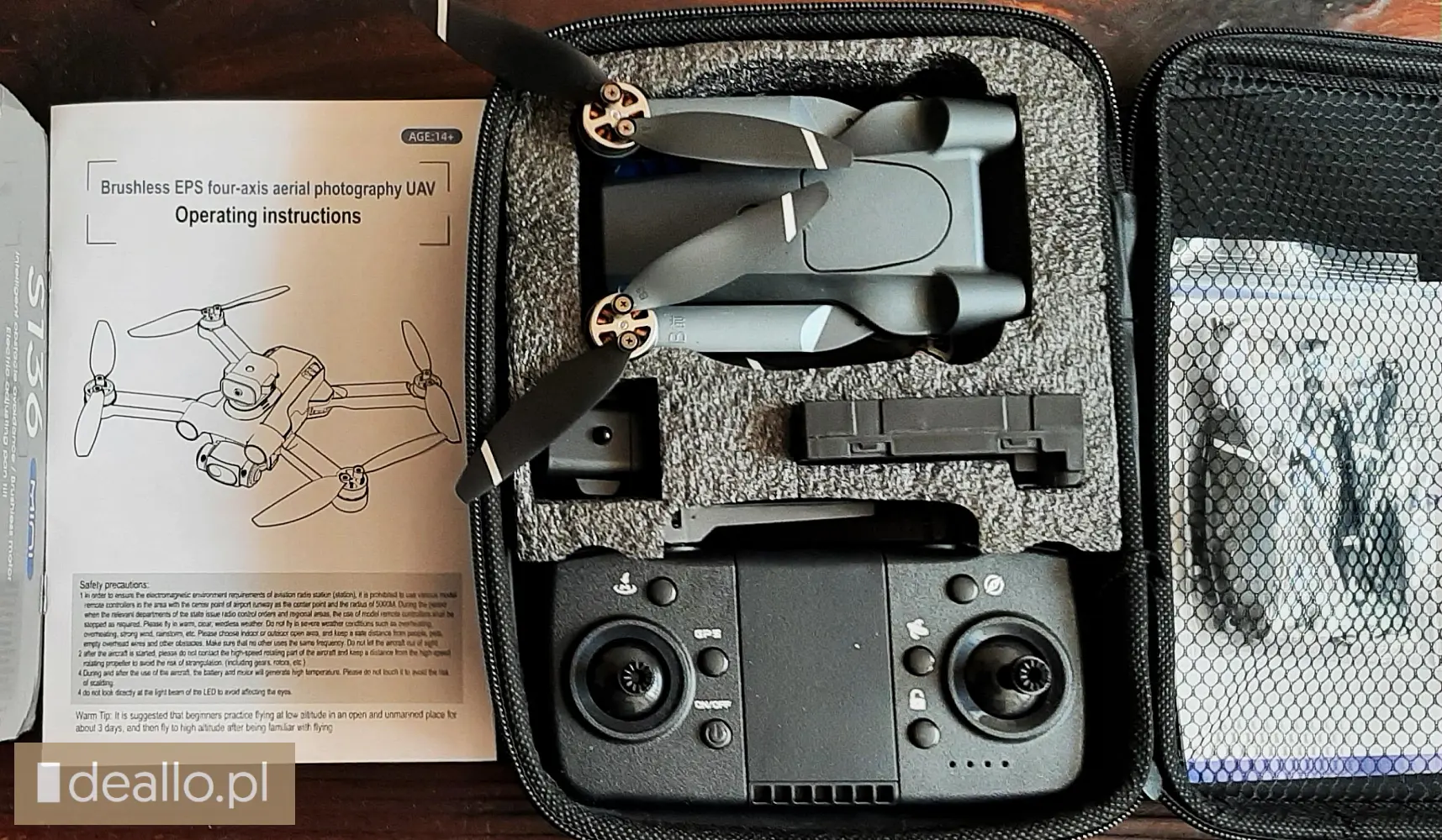 ⭐polecam dobrej klasy nowy -dron gps- eps uav s 136 4k full hd - Zdjęcie 3 - POZNANIAK.NET