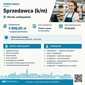 [ePraca] Sprzedawca (k/m) - POZNANIAK.NET